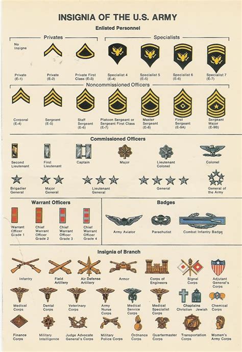 Us Military Enlisted Ranks Chart