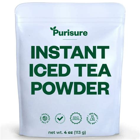 Purisure All Natural Instant Iced Tea Powder 4 Oz Black Tea Extract