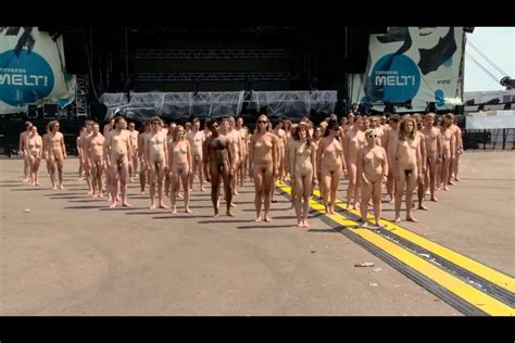 naked protester