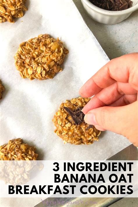 The only challenge with these banana breakfast cookies is not eating the entire tray! 3 Ingredient Banana Oatmeal Breakfast Cookies (no egg, no ...