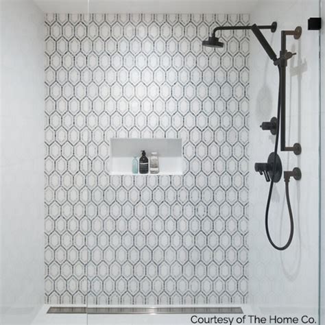Bet everyone is now, yes, here it comes: Infinity Thassos & Ming Green Hexagon Marble Tile ...