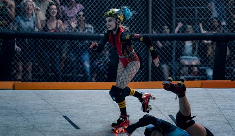Download Captivating Harley Quinn Rocking Roller Skates In Birds Of