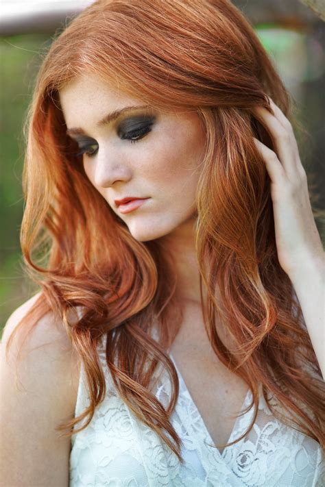 My wife has blonde hair/brown eyes. Red Hair Inspiration