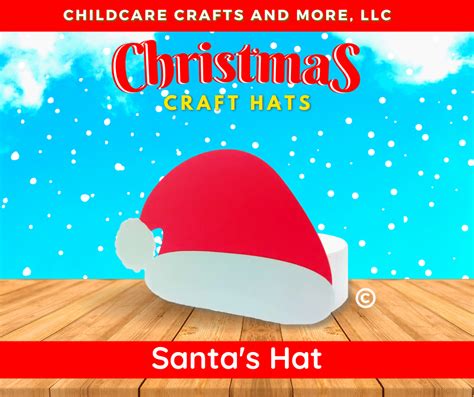 Santa Hat Craft Kit Childcare Crafts And More Llc
