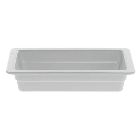 expressly hubert® 1 2 size white melamine cold food pan 10 3 8 l x 12 3 4 w x 2 1 2 h