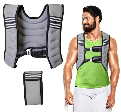 FitSense Weighted Vest For Men Women Workout 20lbs Adjustable Vest