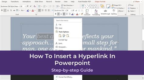 How To Insert A Hyperlink In Powerpoint Presentationskillsme