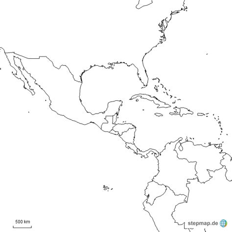 Stepmap Mittelamerika Landkarte Für Nordamerika