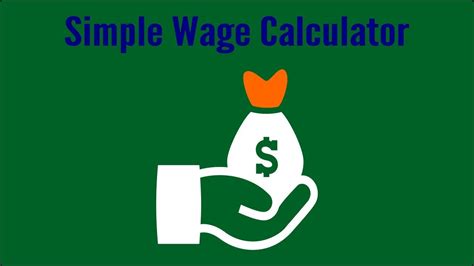 Simple Wage Calculator Tutorial Youtube