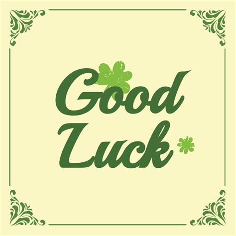 Vintage Good Luck Vector Template Edit Online And Download Example