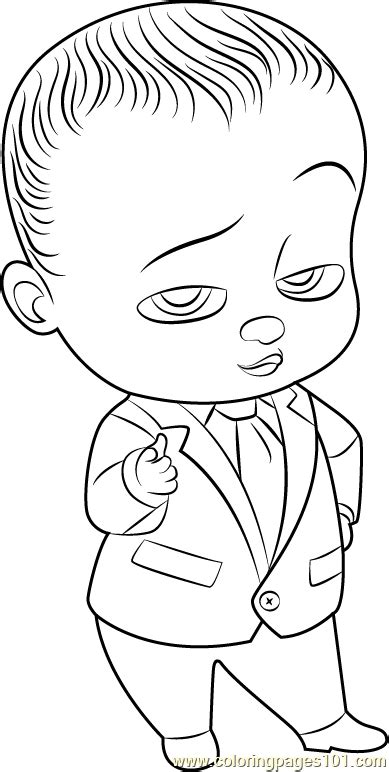Boss Baby Coloring Page For Kids Free The Boss Baby Printable