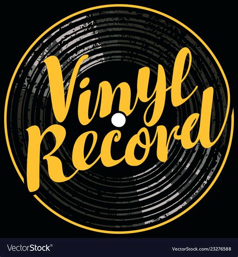 Music Poster With Vinyl Record In Retro Style Vector Image