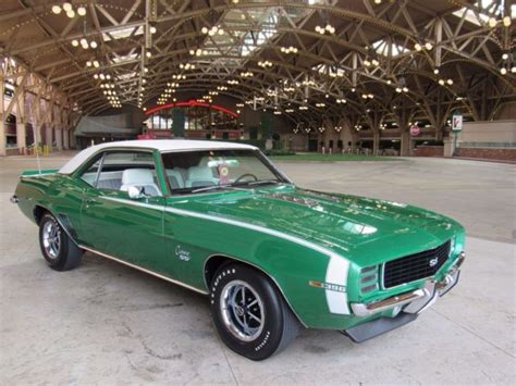 1969 Chevrolet Camaro Rsss Rallye Green 4 Speed Professionally