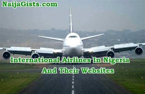 List Of Domestic And International Airlines In Nigeria Their Websites