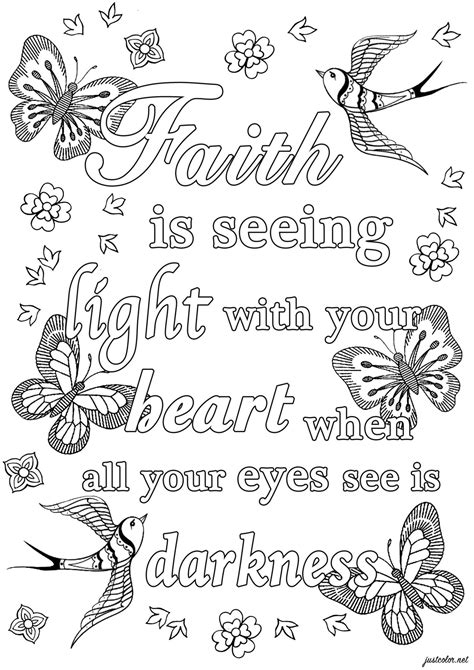 Find your favorite quote and relax by spending an evening with some coloring! Get This Printable Adult Coloring Pages Quotes Faith in ...