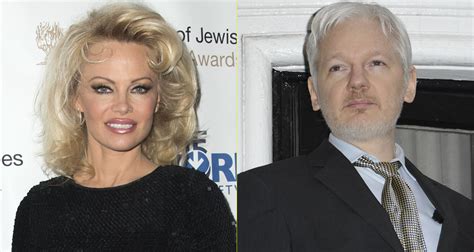 Pamela Anderson Opens Up About Julian Assange Romance Rumors Julian Assange Pamela Anderson