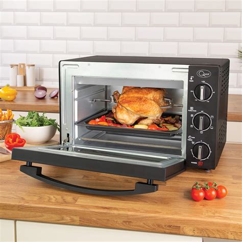 quest 35399 20l mini countertop oven 1500w multifunction cooking grill bake toast