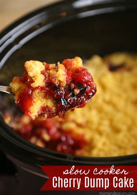 Easy Slow Cooker Cherry Dump Cake Mom Endeavors