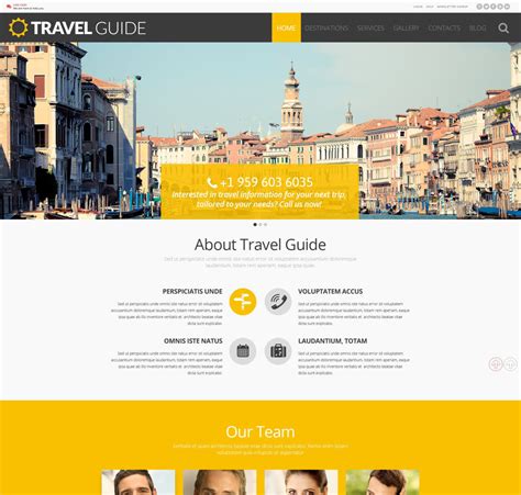Blog templates & layout, 0, 3(full width, left/right sidebar). Travel WordPress Template #54988