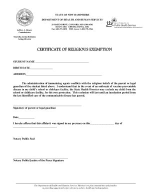 Organizations that simply support and encourage religion as an incidental part of their overall purpose, promote religious work or teach religious understanding do not qualify for exempt status. Editable pa religious exemption vaccination form - Fill Out, Print & Download Forms in Word ...