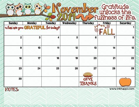 November 2014 Calendar Latest Calendar