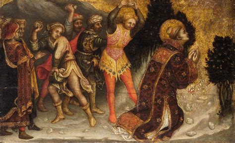 The Stoning Of Saint Stephen Painting Gentile Da Fabriano Oil Paintings