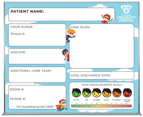 Custom Designed Whiteboard For Pediatric Care Hospital Room Enhances