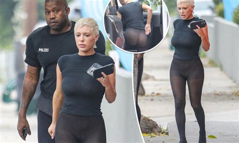 kanye west s wife bianca censori steps out at kfc luncheon barefoot and completely sheer