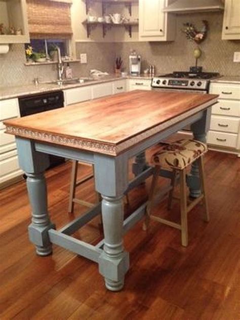 44 Awesome Rustic Kitchen Island Design Ideas Pimphomee