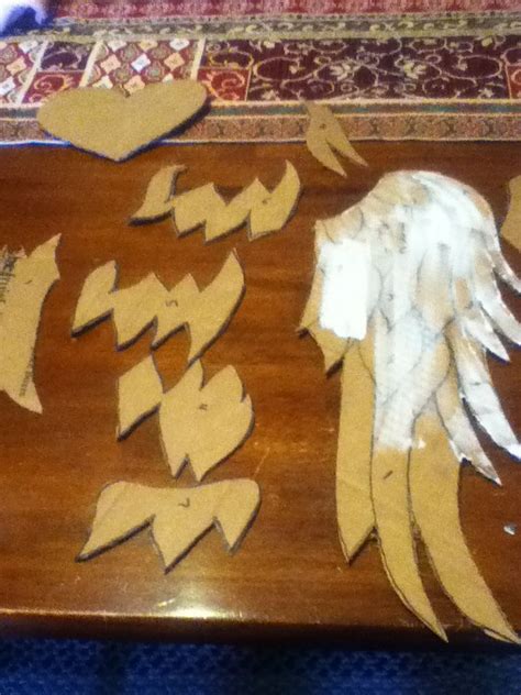 Cardboard Angel Wings 1 Diy Angel Wings Angel Crafts Diy Angels