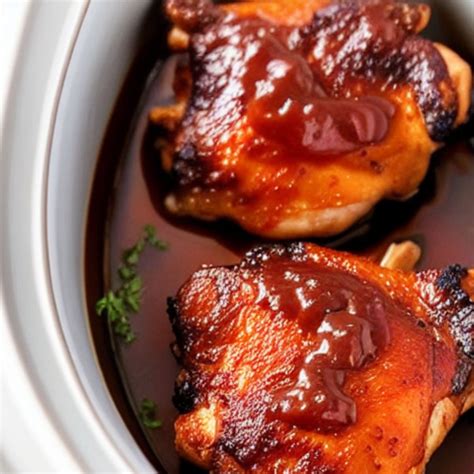 Crockpot Barbecue Chicken Thighs Easy But Also Actually Good