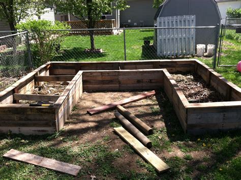 Raised Garden Bed Made From Pallets Bed Made From Pallets Raised