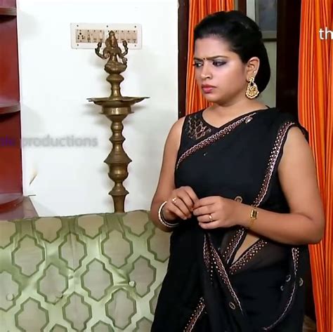 Akila Tamil Tv Actress Cts1 6 Hot Saree Pic
