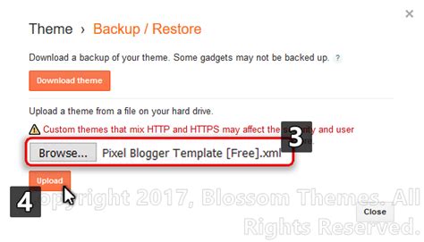 Documentation Pixel Blogger Template Demo