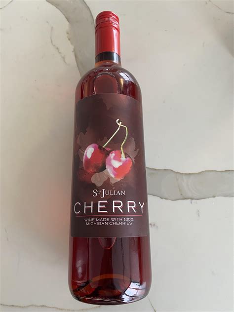 St Julian Cherry Wine Usa Michigan Rwine