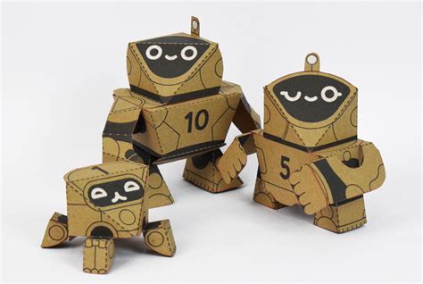 Cute Cardboard Robots Rpapercraft