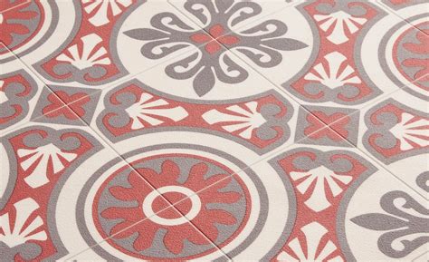 Maybe you would like to learn more about one of these? Sol vinyle EMOTION, carreau ciment rouge et gris, rouleau 4 m | Saint Maclou | Tapis carreaux de ...