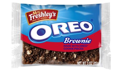 Mrs Freshleys Launches New Brownie Made With Oreo Cookie Pieces