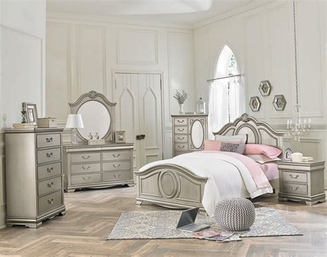 Ashley furniture faelene panel bedroom set in chipped white within ashley furniture girls bedroom sets image source. Jessica Silver (93550) by Standard Furniture - Royal ...