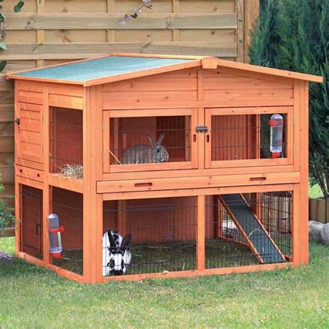 Shop Trixie Extra Large Rabbit Hutch With Attic Overstock 6100403