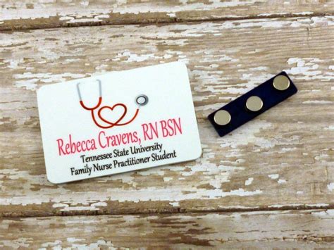 Nurse Name Badge Name Tag Office Name Badgevery Durable Etsy