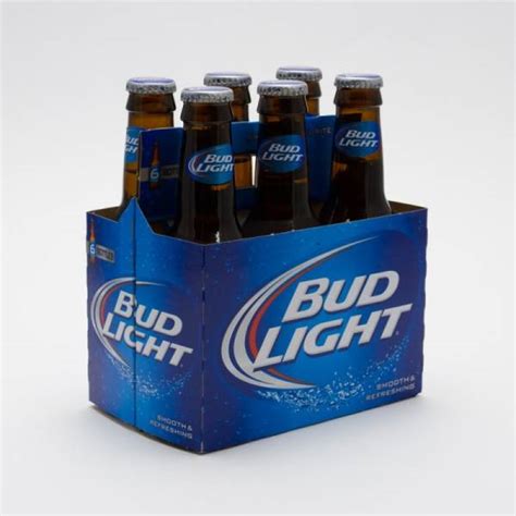 Bud Light Beer 7oz Bottle 6 Pack Beer Wine And Liquor