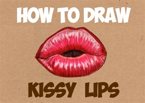 How To Draw Kissy Kissing Puckering Sexy Lips How To Draw Step By