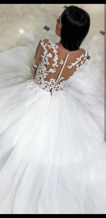 Suknie Nowa Suknia ślubna Ivory 36 Koraliki Długi Rękaw Księżniczka