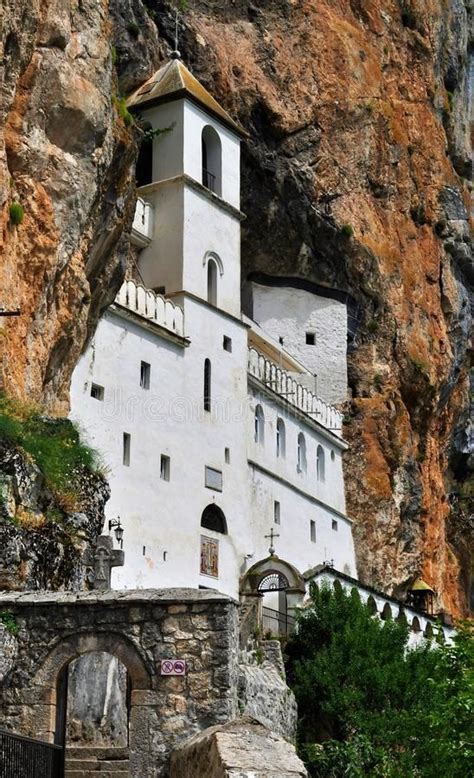 Photo about Photo of Ostrog monastery - Bjelopavlici valley