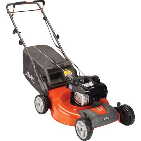 Gas Lawn Mower Lawn Mowers 150cc Mulching Briggs And Stratton Husqvarna Awd Outdoor Power