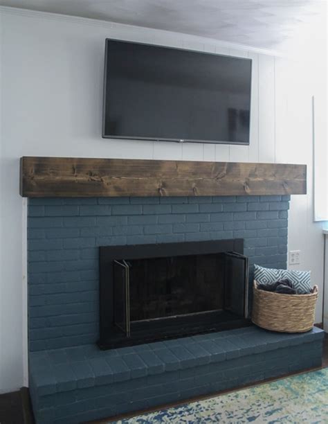 You can reface an old brick fireplace surround with the beautiful look of cultured stone. DIY rustic fireplace mantel: the cure for a boring ...