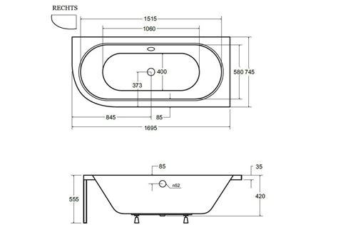 Kaldewei saniform 374 badewanne 175 x 75 cm mit antislip saniform l: Badewanne Eckbadewanne Avita 175x75 cm rechts + ABLAGE ...