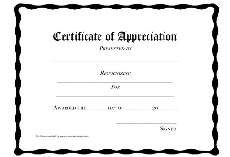 Certificate Of Appreciation Template Download Printable Pdf