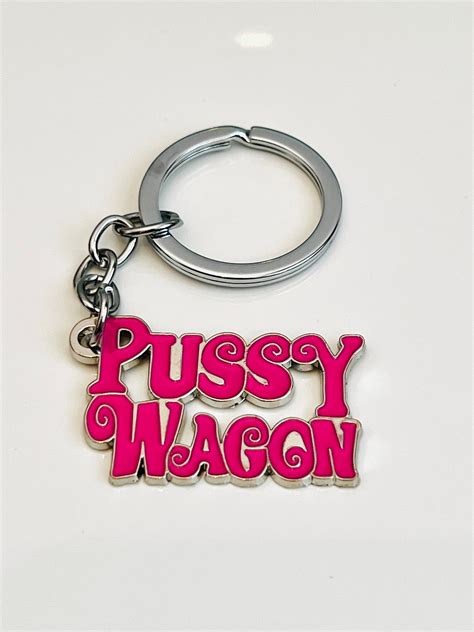 Novelty Pussy Wagon Stainless Steel And Pink Enamel Funny Etsy